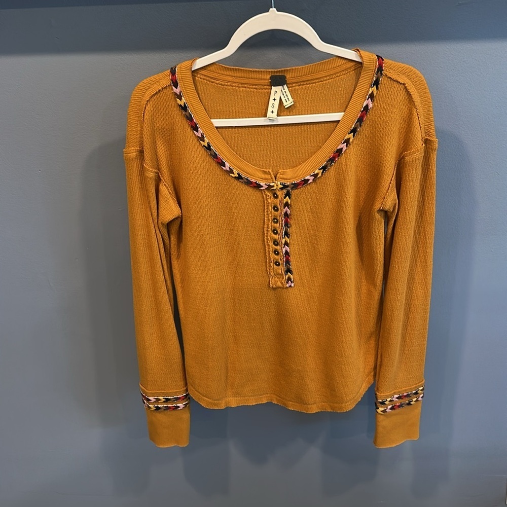 Free People Rainbow Thermal Top - Picture 3 of 6